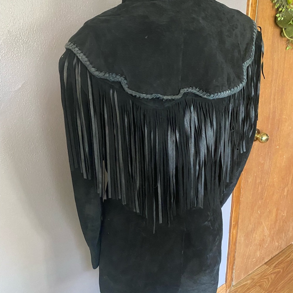 Women’s Medium Western Pioneer Wear Leather Jacket; Motorcycle Wear - Picture 5 of 5